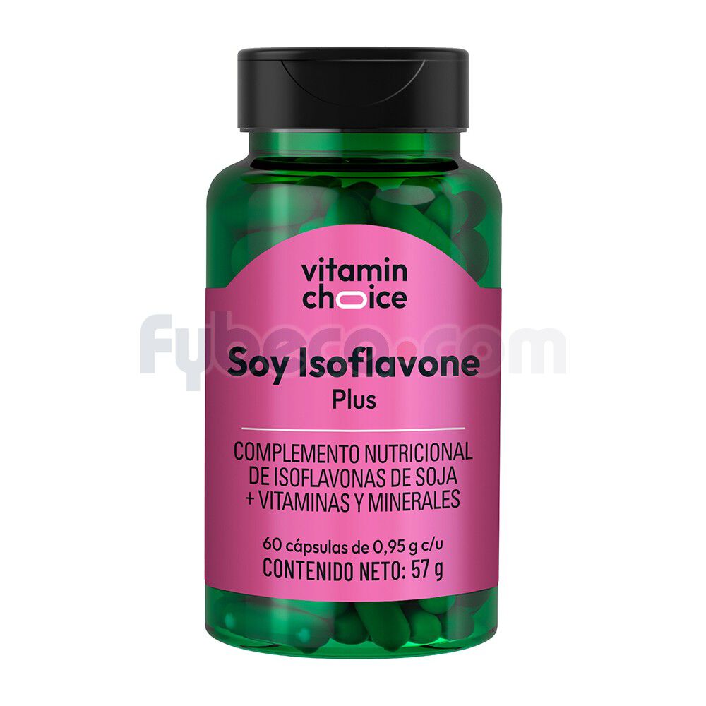 Complemento-Nutricional-Soy-Isoflavone-Plus-60-Cápsulas-Frasco-Unidad-imagen