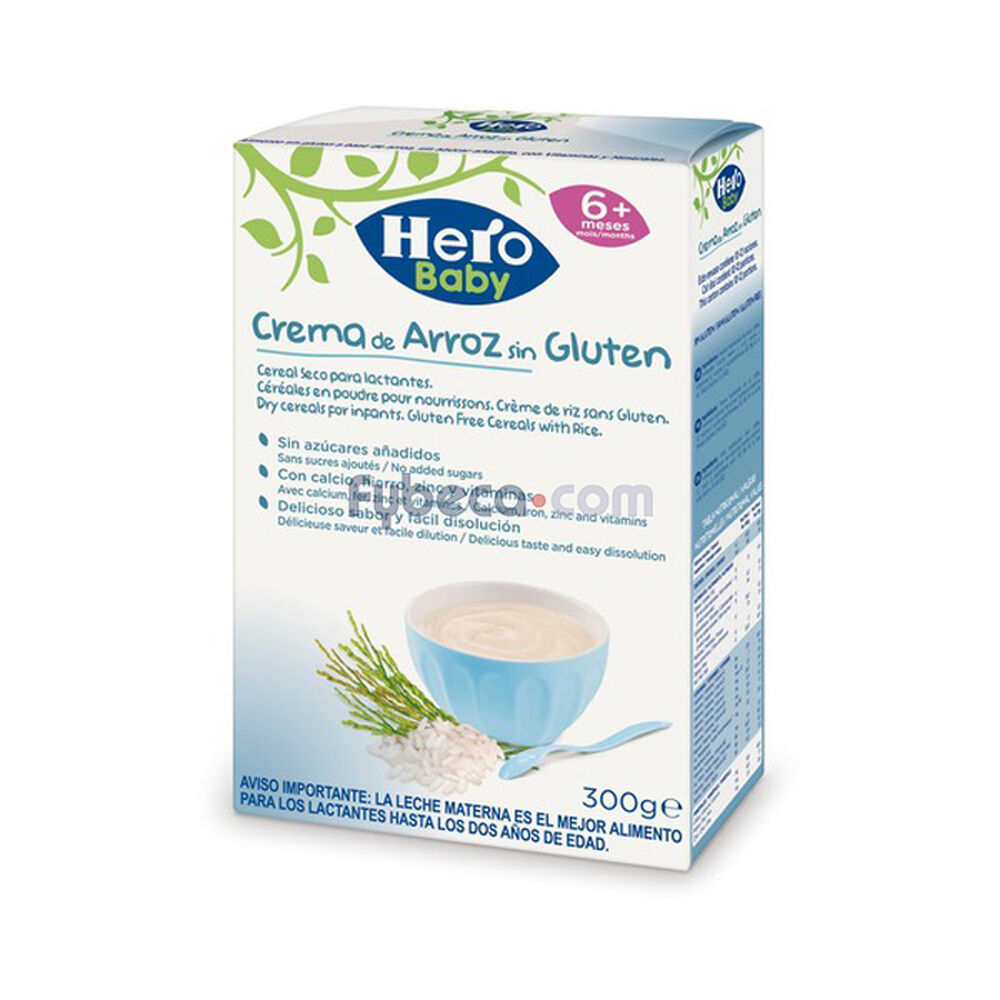 Papilla de cereales Hero Baby cereales sin gluten