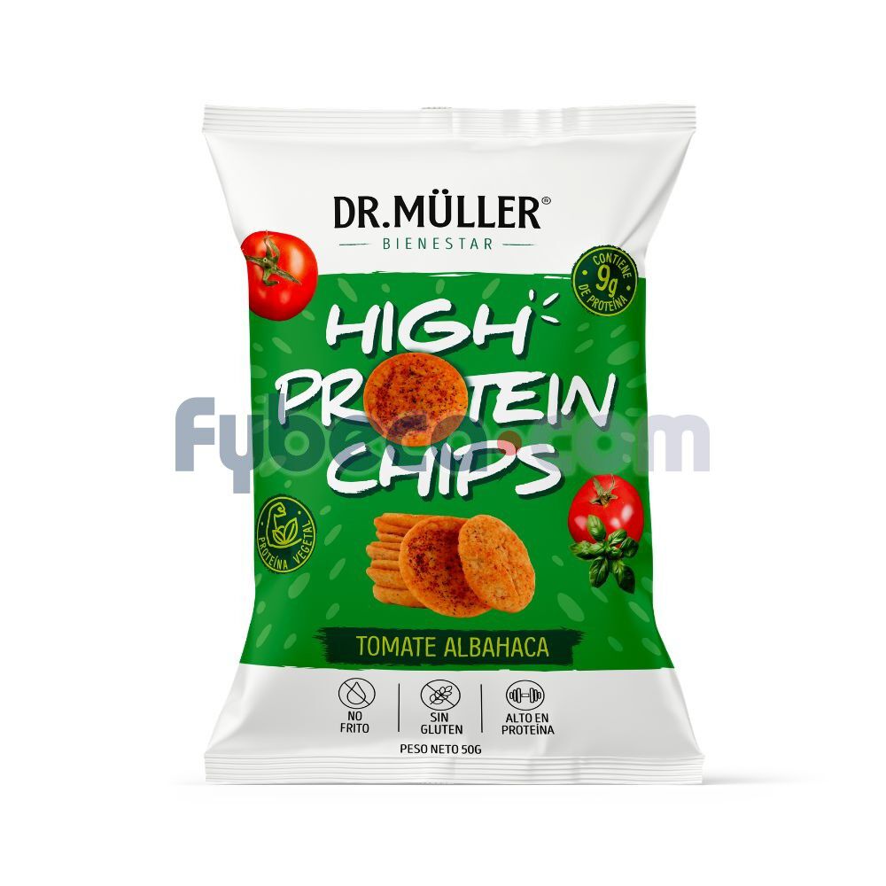 Dr.-M&uuml;ller-High-Protein-Chips-Tomate-y-Albahaca-50-g-imagen