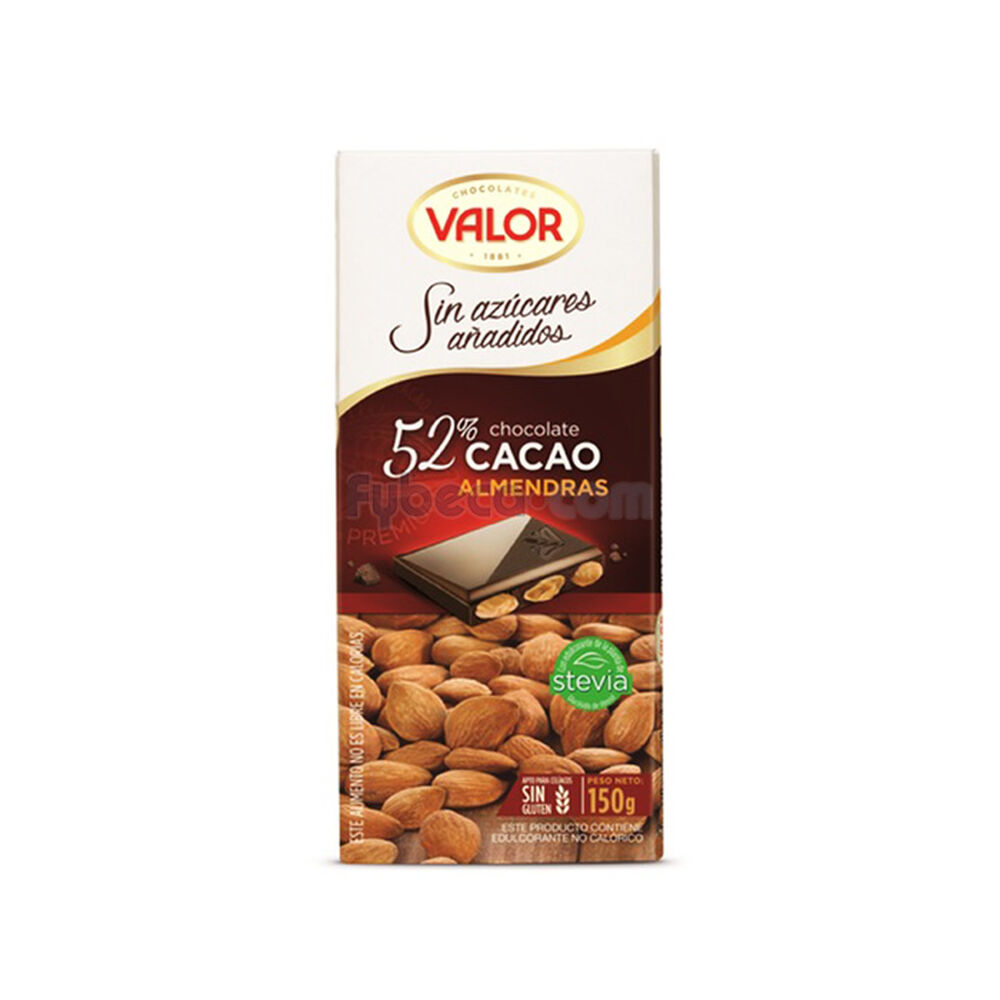 Chocolate-Puro-Con-Almendras-Mediterráneas-Enteras-150-G-Caja-imagen