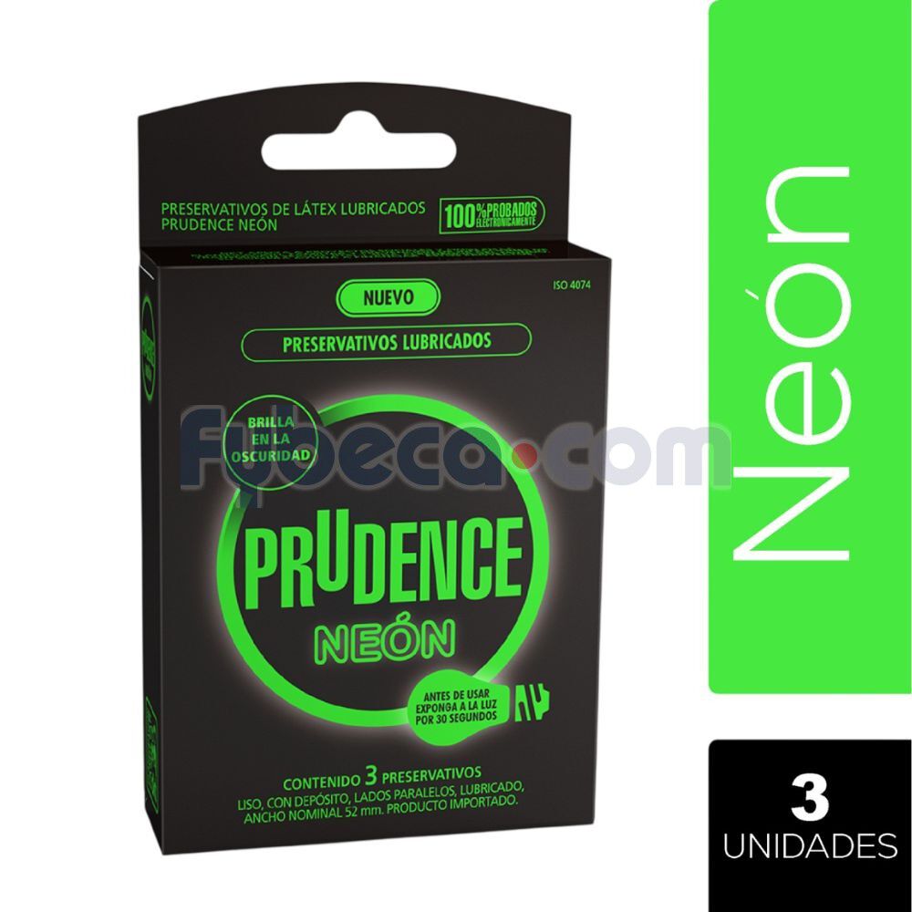 Preservativo-Prudence-Neon-C/3-imagen