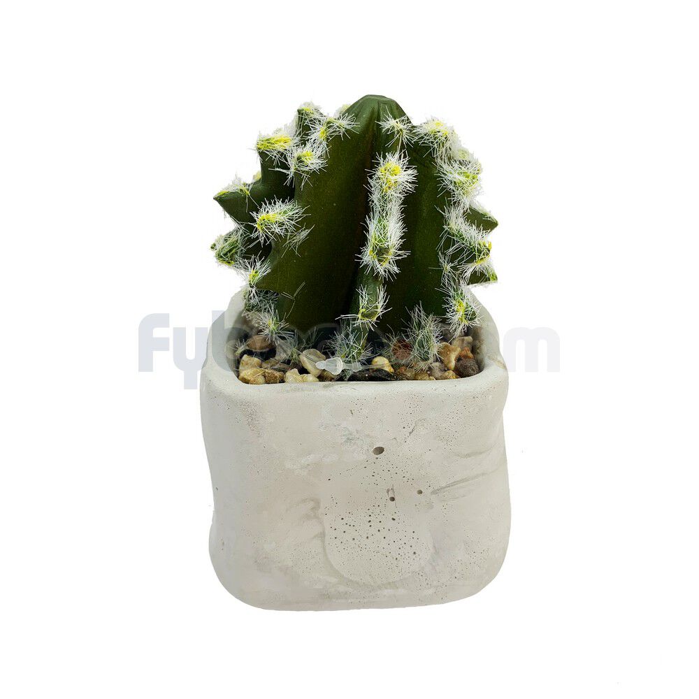 Planta-Artificial-Cactus-con-Maceta-de-Concreto-Decorativa-10.5x10x23-Cm-Unidad-imagen