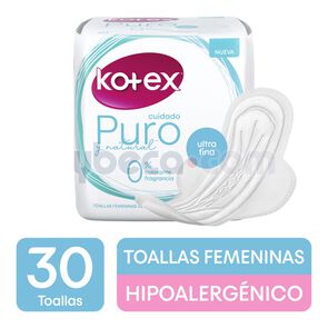 Toallas-Sanitarias-Kotex-Puro-Y-Natural-Con-Alas-Caja-imagen