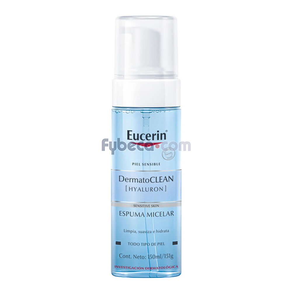 Espuma-Micelar-Dermatoclean-Hyaluron-Sensitive-Skin-150-Ml-Unidad-imagen