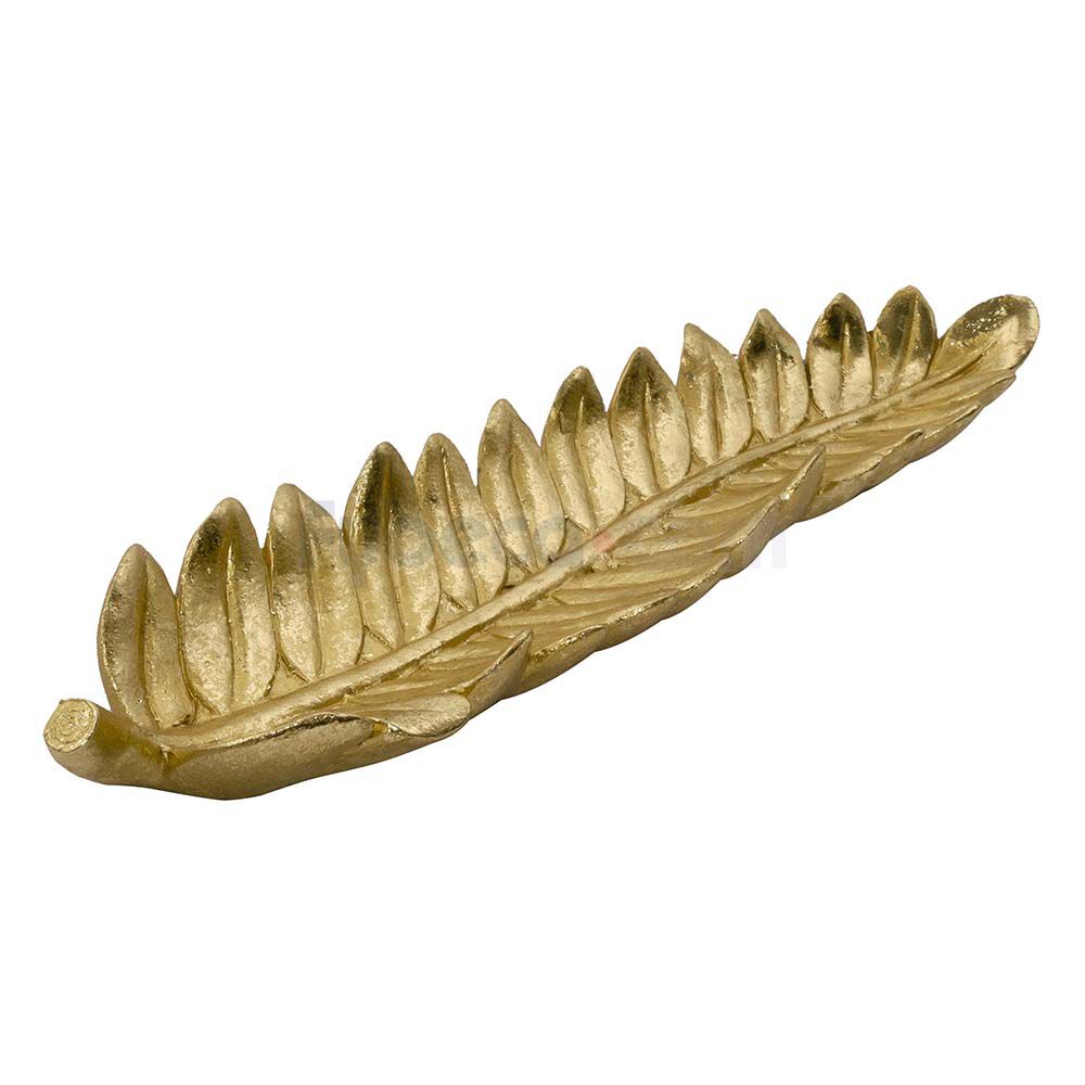 Centro-De-Mesa-En-Forma-De-Hoja-Concepts-Life-Dorada-23-Cm-Unidad-imagen