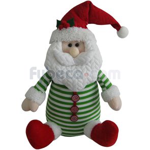 Adorno-Navideño-Santa-Claus-Pijama-Color-Verde-Unidad-imagen