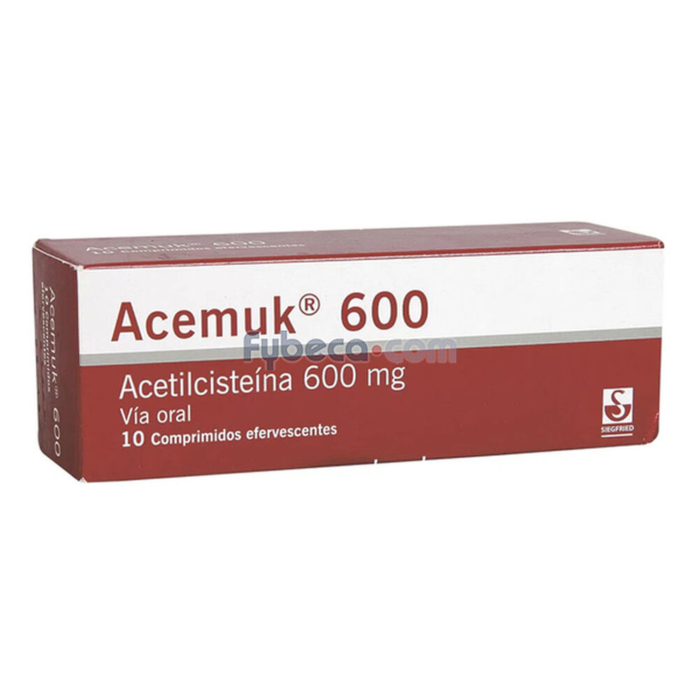 Acemuk 600 Mg Unidad Fybeca
