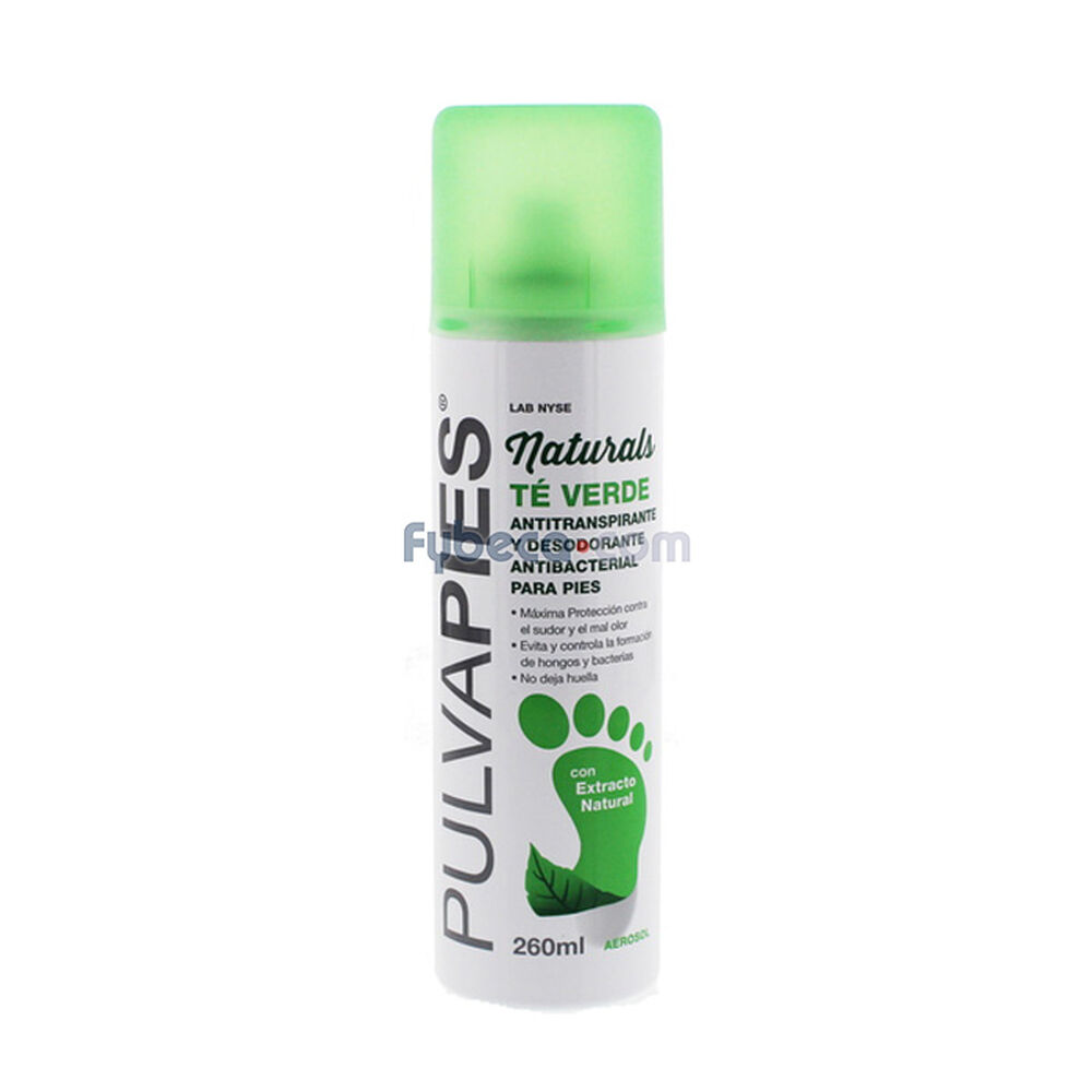 Desodorante-Pulvapies-Naturals-Té-Verde-260-Ml-Spray-imagen