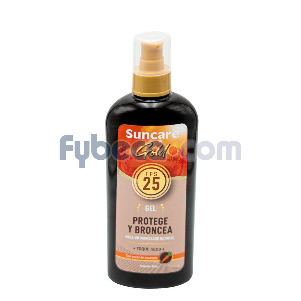 Suncare-Gel-Gold-Bronceador-Natural-Aceite-de-Cacao-FPS-25-200-g-imagen