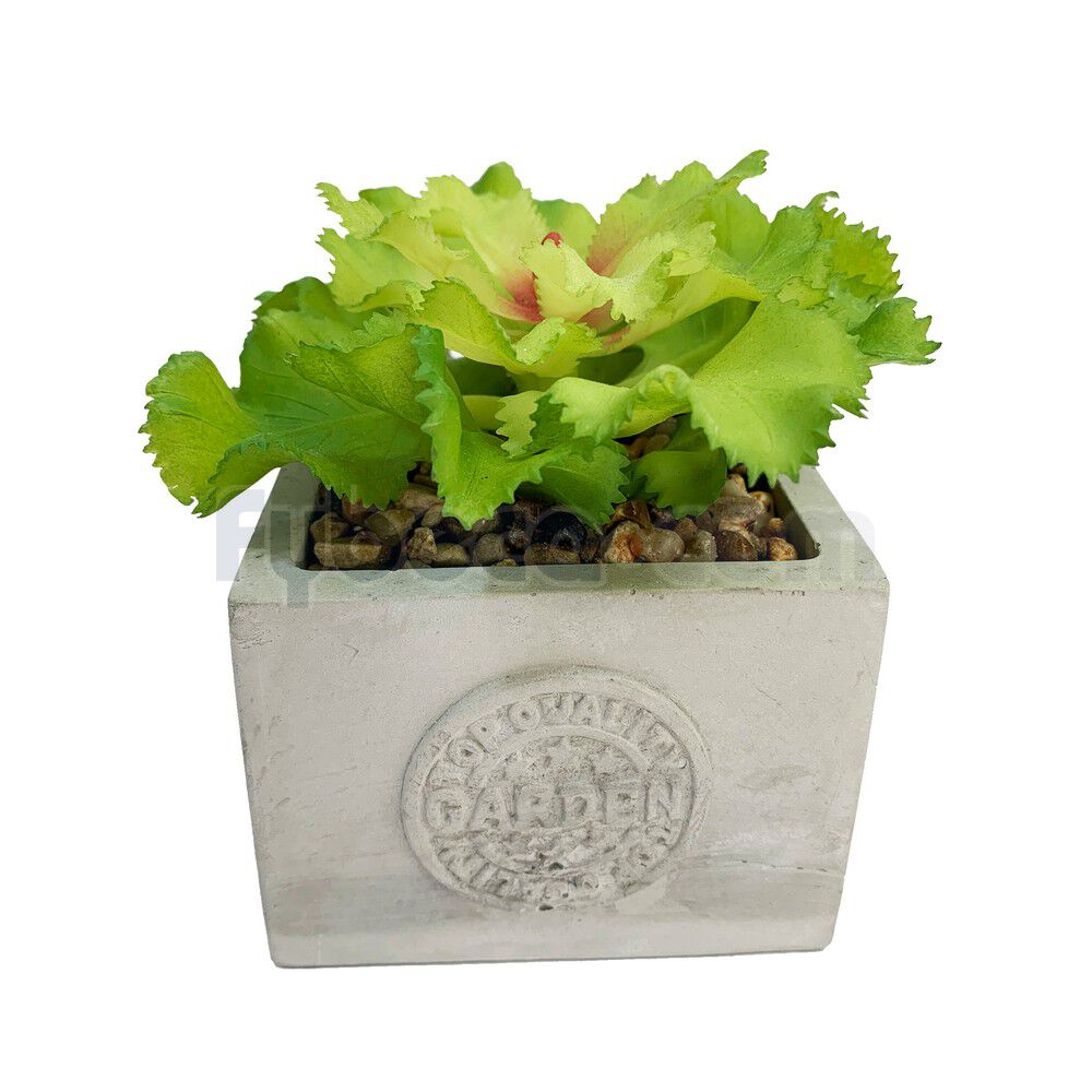 Planta-Artificial-con-Maceta-de-Concreto-Decorativa-10.5x10x36-Cm-Unidad-imagen