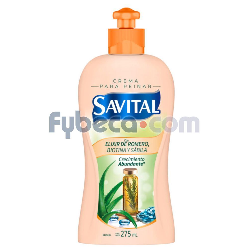 Savital-Crema-para-Peinar-con-Elixir-de-Romero--275ml-imagen
