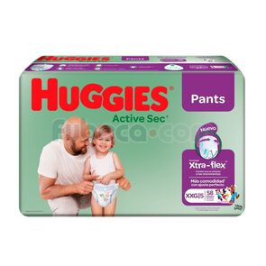 Pañales-Huggies-Active-Sec-Pants-Xxg-Paquete-imagen