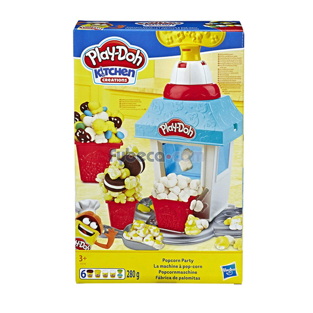 Juguete-Hasbro-Play-Doh-Kitchen-Creation-Set-Popcorn-Fiesta-Paquete-imagen
