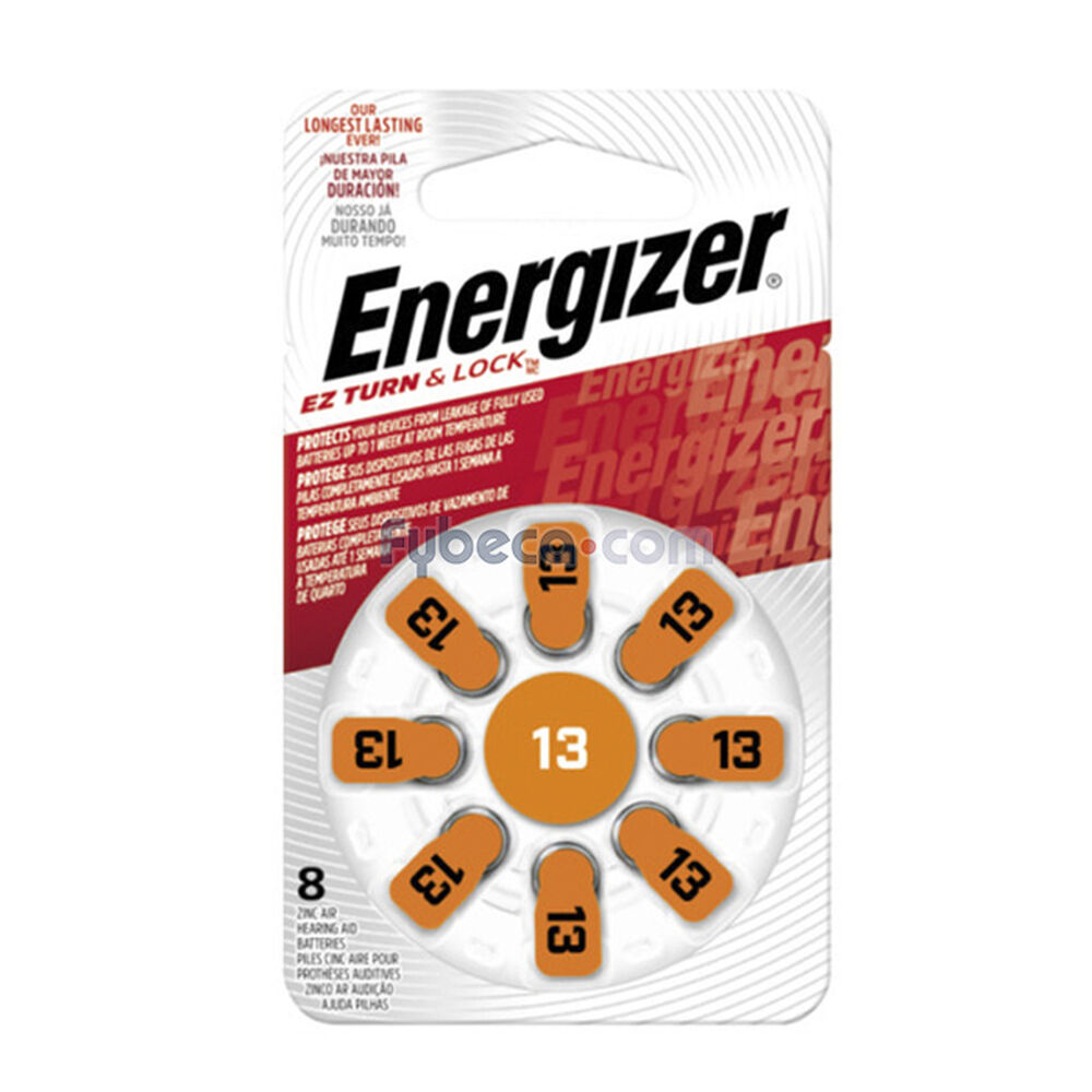 Pilas Auditivas Energizer Az13-8 Paquete