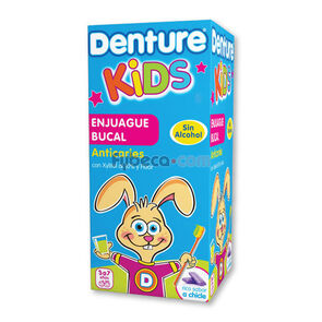 Enjuague-Bucal-Denture-Kids-Lamosan-Sabor-Chicle-Frasco-imagen