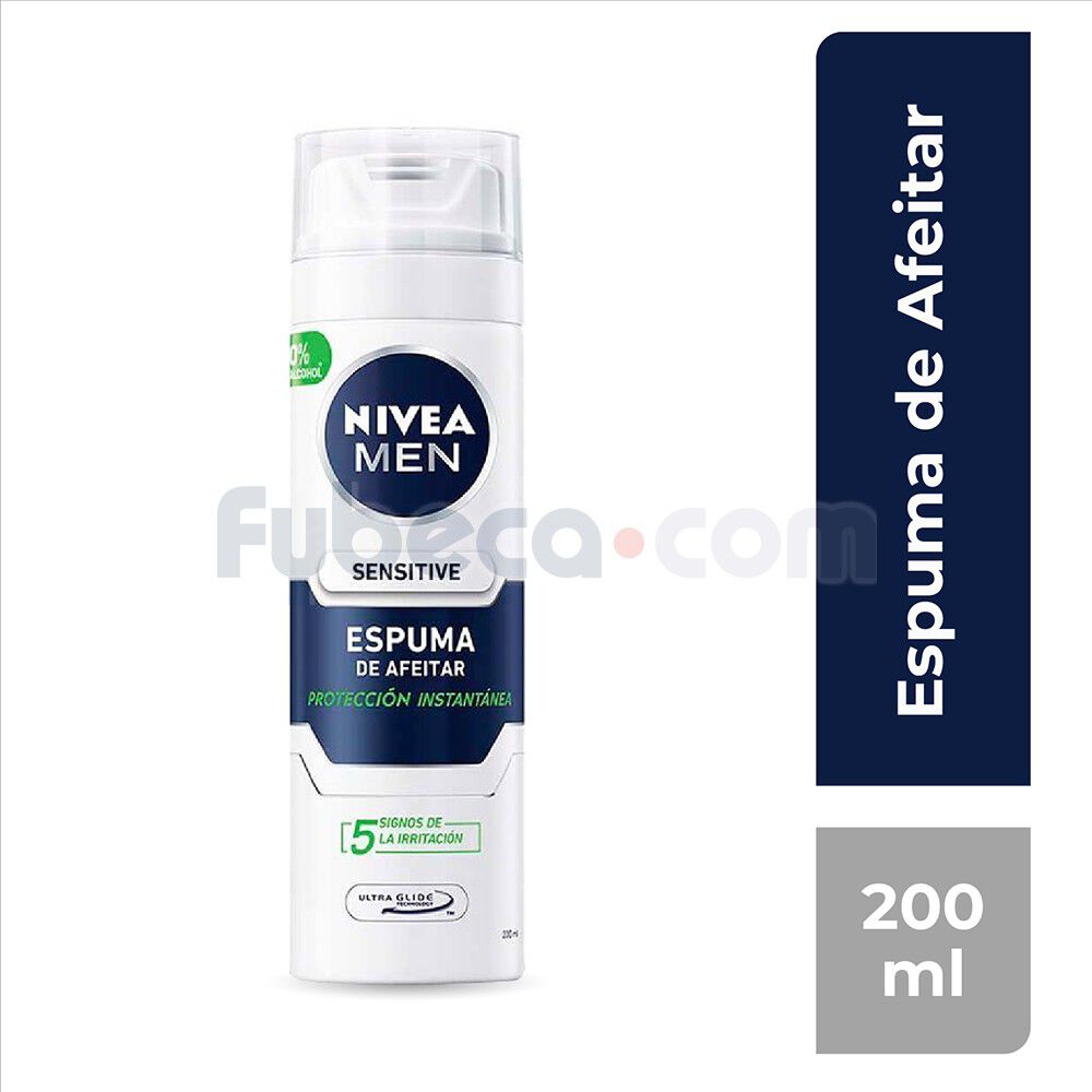 Espuma De Afeitar Nivea Sensitive 200 Ml Spray