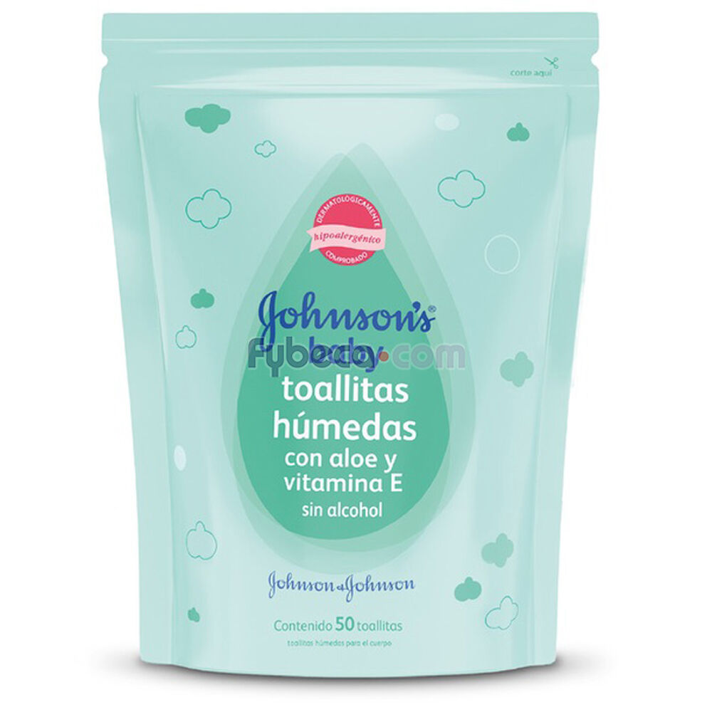 Toallitas húmedas para rostro y manos para bebé JOHNSON'S®