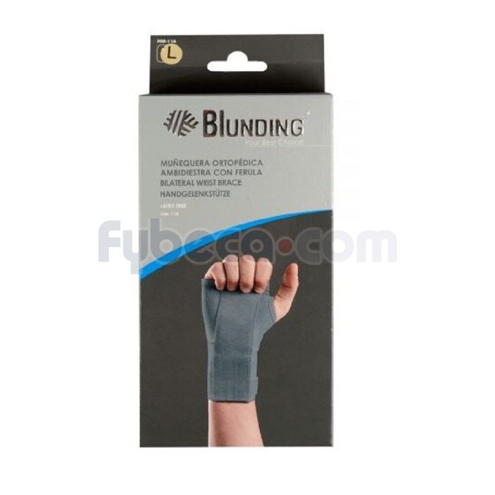 Muñequera-Ortopedica-Ambidiestra-C/Ferula-L-Blunding-Hm0118Bl1-imagen