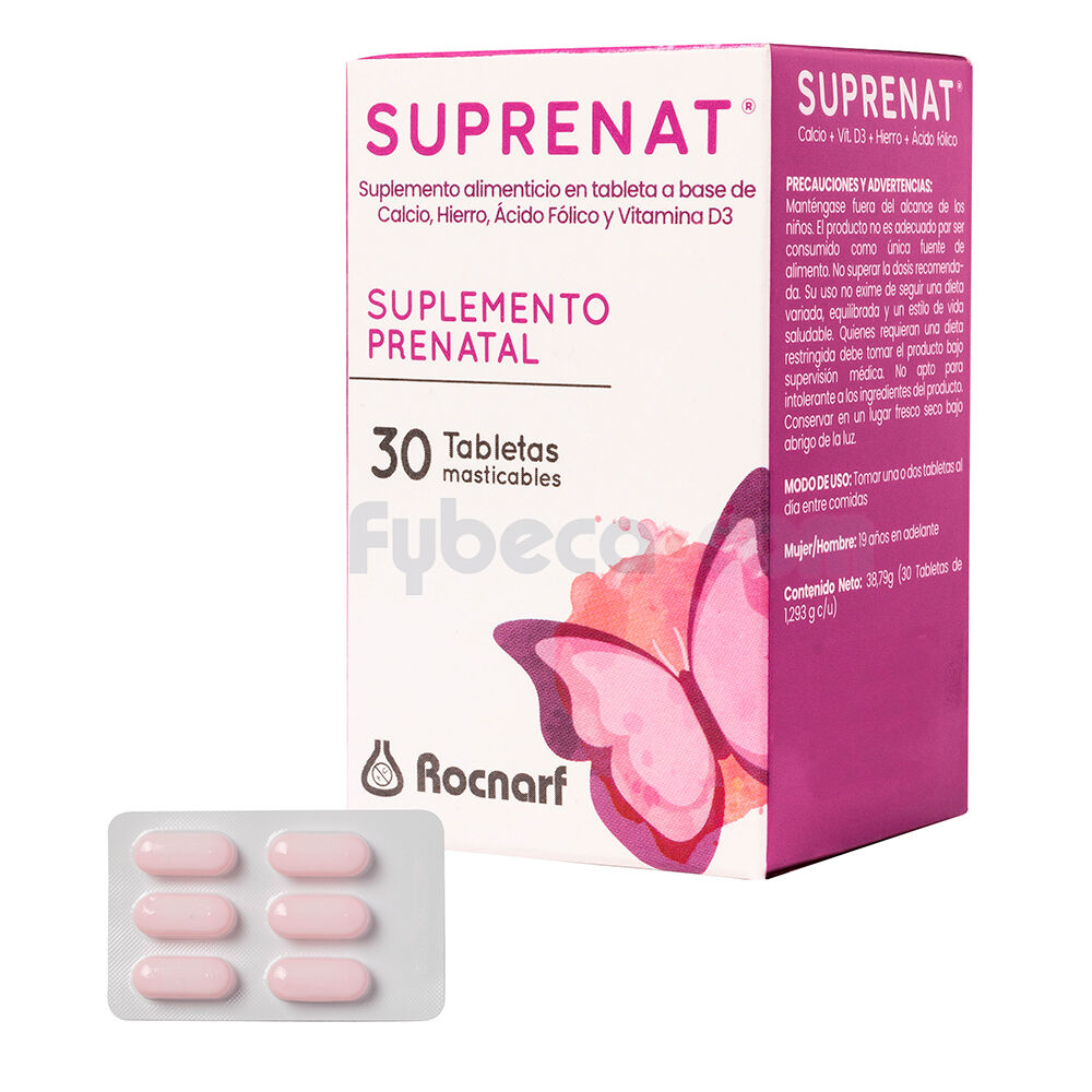 carbohidrato escotilla Productos lácteos Multivitamínico Suplemento Prenatal 1 Tableta Frasco Unidad | Fybeca