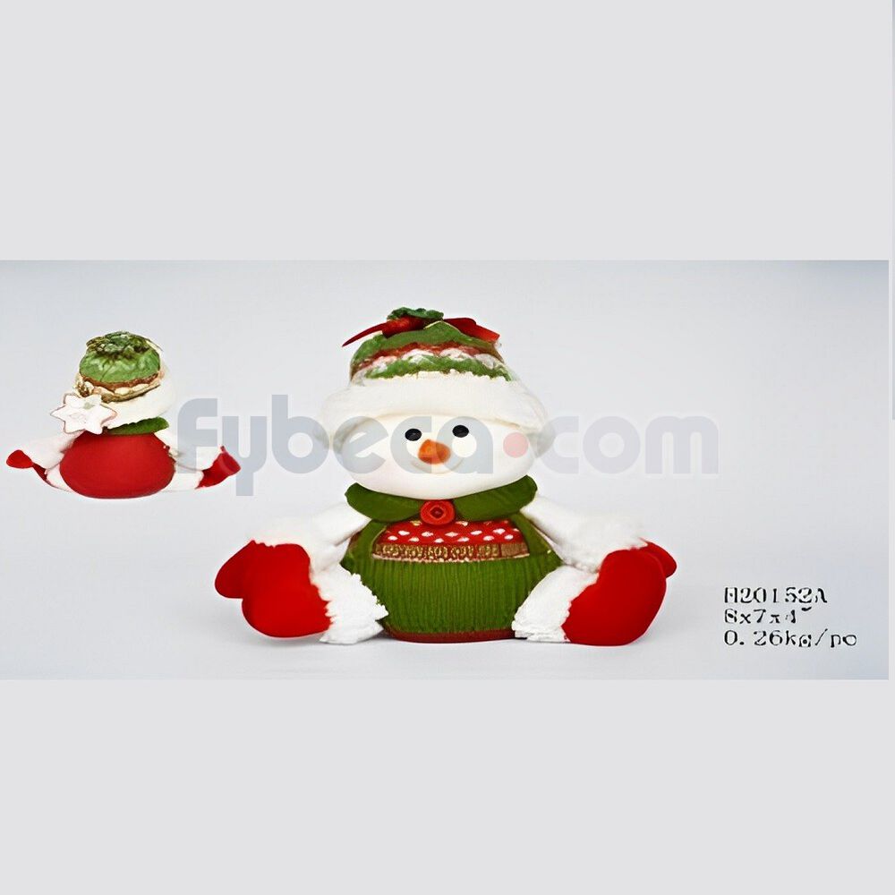 Hombre-De-Nieve-Sentado-Verde-Peq-H20152A-imagen
