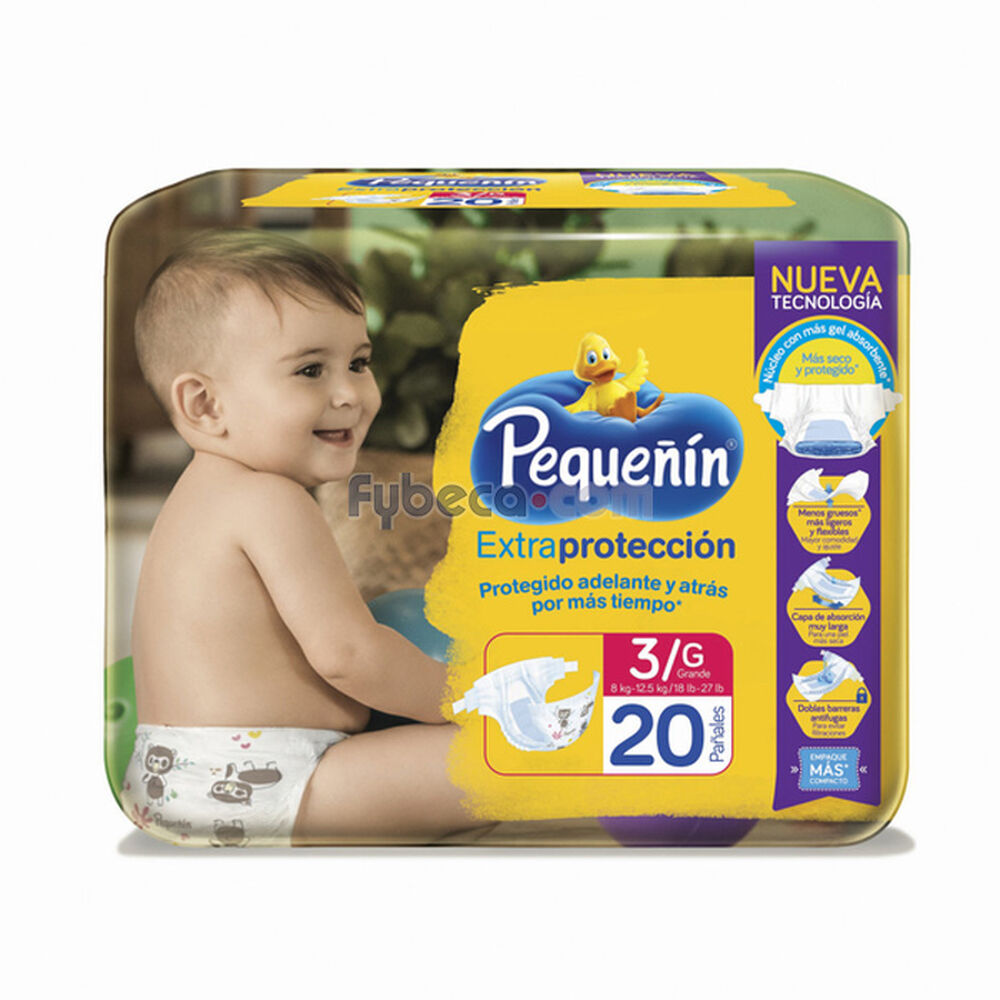Pañales-Pequeñín-Extra-Protección-G-Paquete-imagen