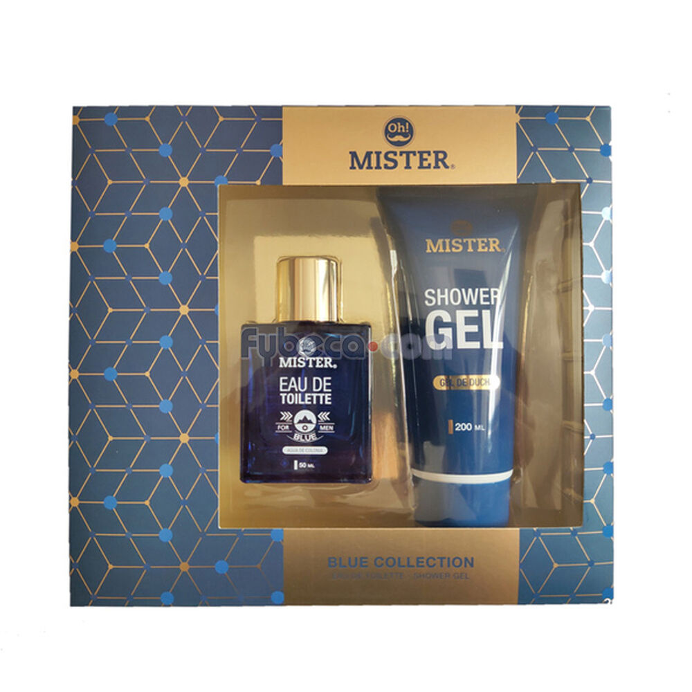 Set-Oh!-Mister-Blue-Collection-Para-Hombre-50-Ml-200-Ml-Frasco-imagen