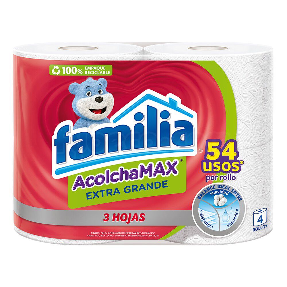 Papel-Higiénico-Familia-Extra-Grande-4-Rollos-Paquete-imagen