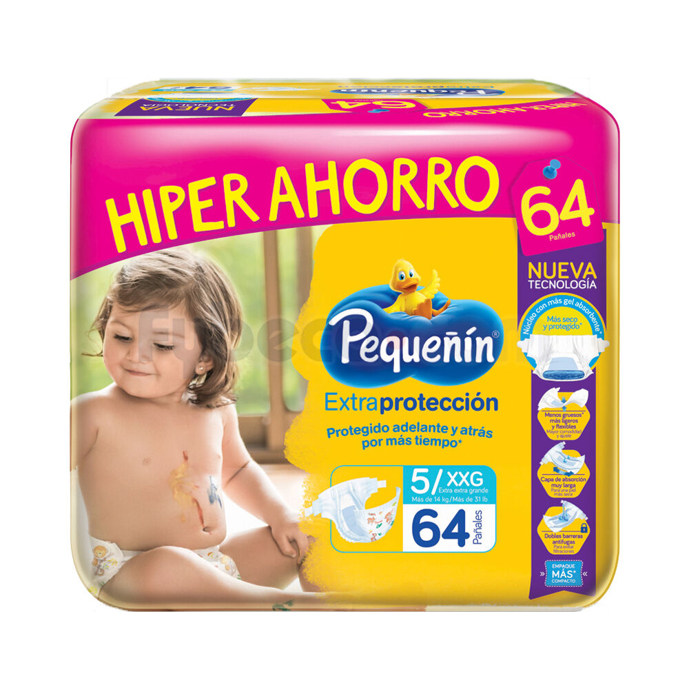 Pañal-Pequeñin-Extraprotección-Xxg-Paquete-imagen