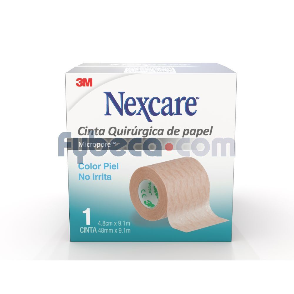 Nexcare-Cinta-Microporosa-Color-Piel-48-mm-x-9.1-m-imagen
