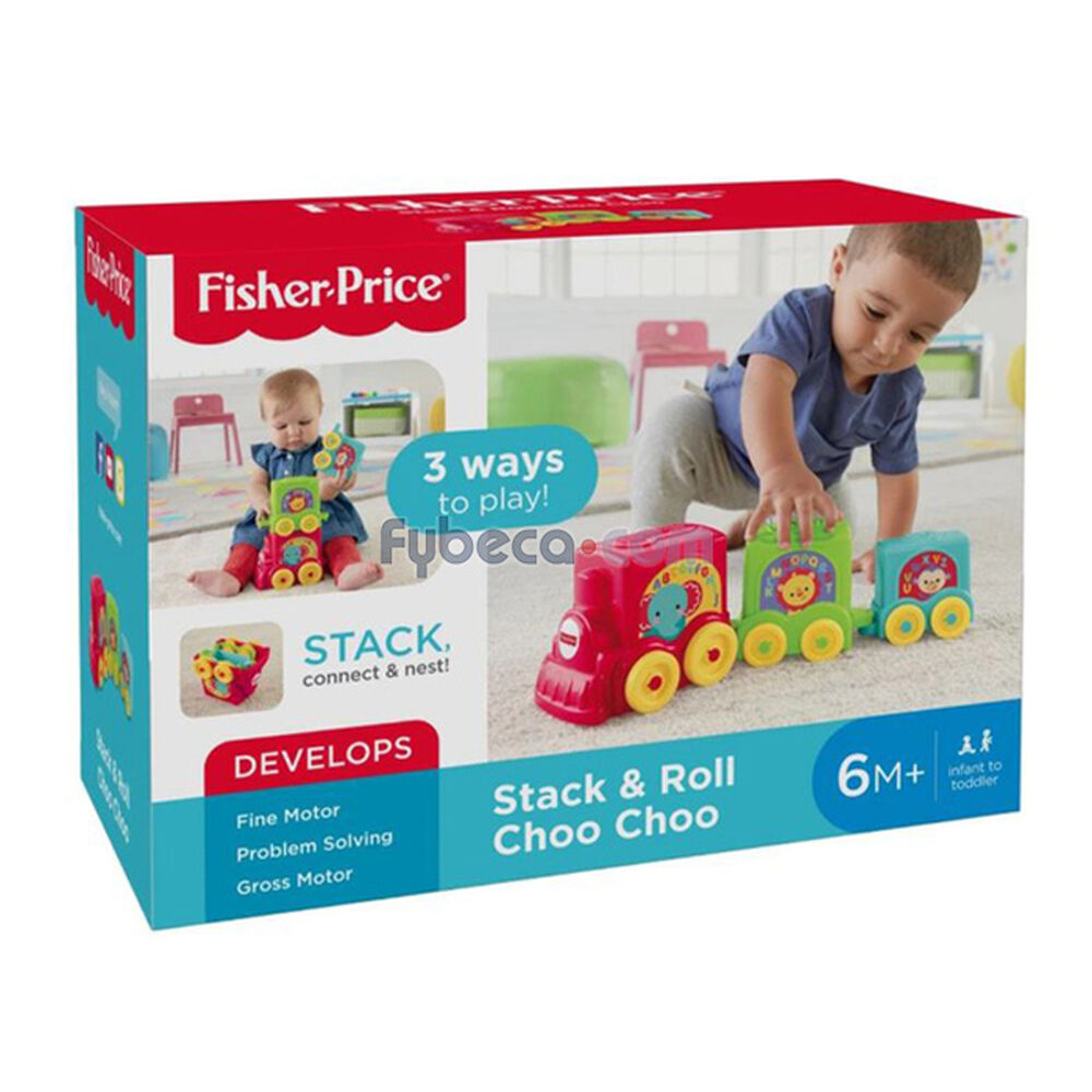 Juguete-Fisher-Price-Trencito-Stack-And-Roll-Unidad-imagen