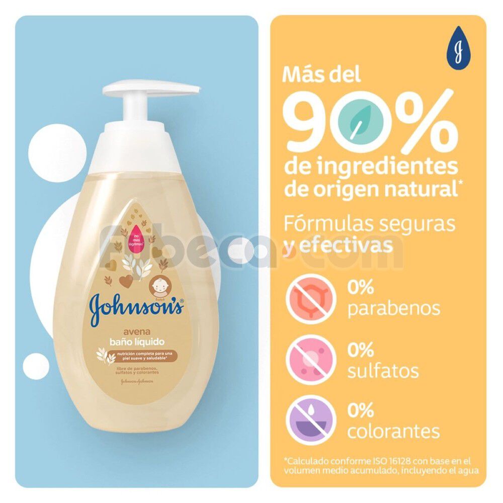 Ba&ntilde;o-L&iacute;quido-Beb&eacute;-Johnson's-Avena-400-ML-imagen-3