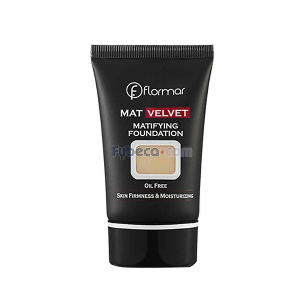 Base-Flormar-Mat-Velvet-Matifyng-Foundation-V202-Soft-Beige-35-Ml-Frasco-imagen