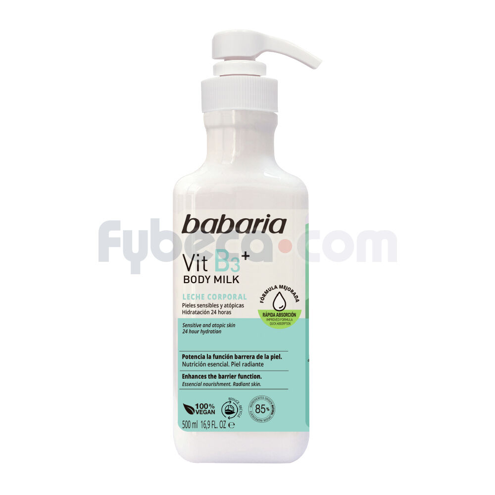 Babaria-Body-Milk-Vit-B3-500-Ml-imagen