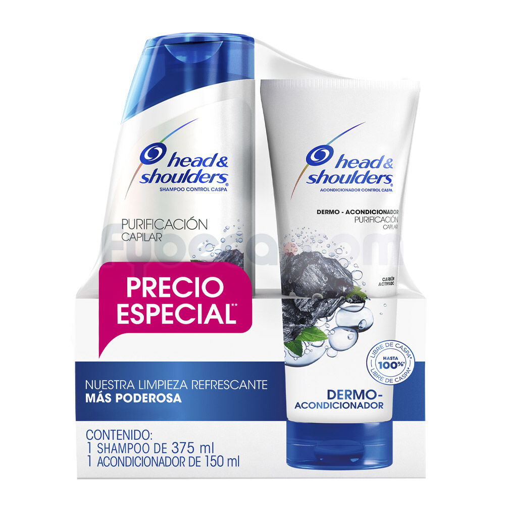 Shampoo-+-Acondicionador-Purificación-Capilar-Head-&-Shoulders-375-Ml-/-150-Ml-Paquete-imagen