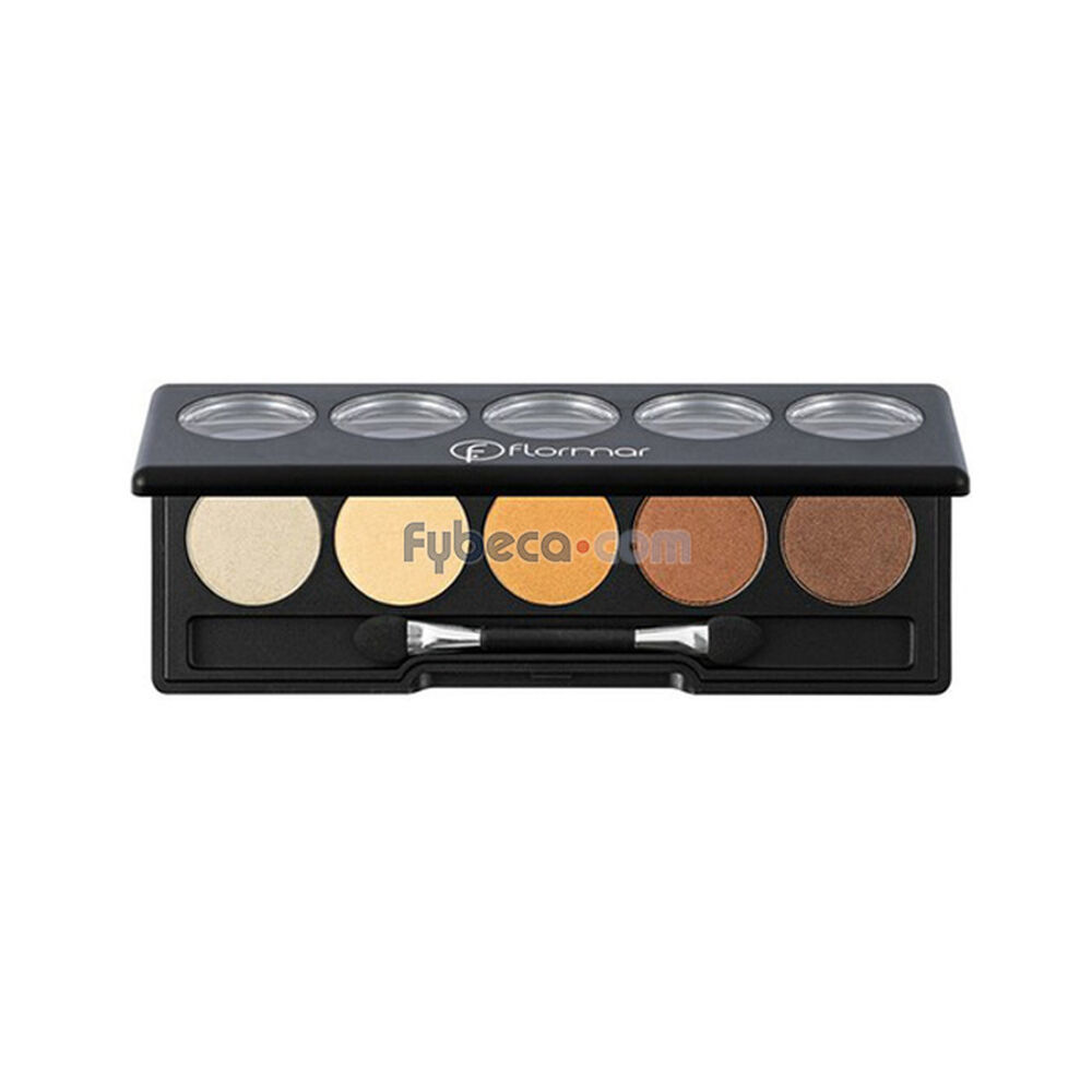 Paleta-De-Sombras-Flormar-Color-Palette-Eyeshadow-004-Golden-Caramel-9-G-Unidad-imagen