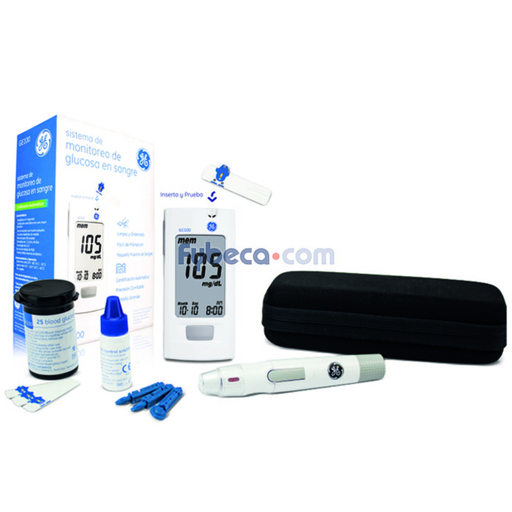 Kit Prueba Diabetes Medidor De Azucar Sistema Monitor Glucosa En Sangre  Digital