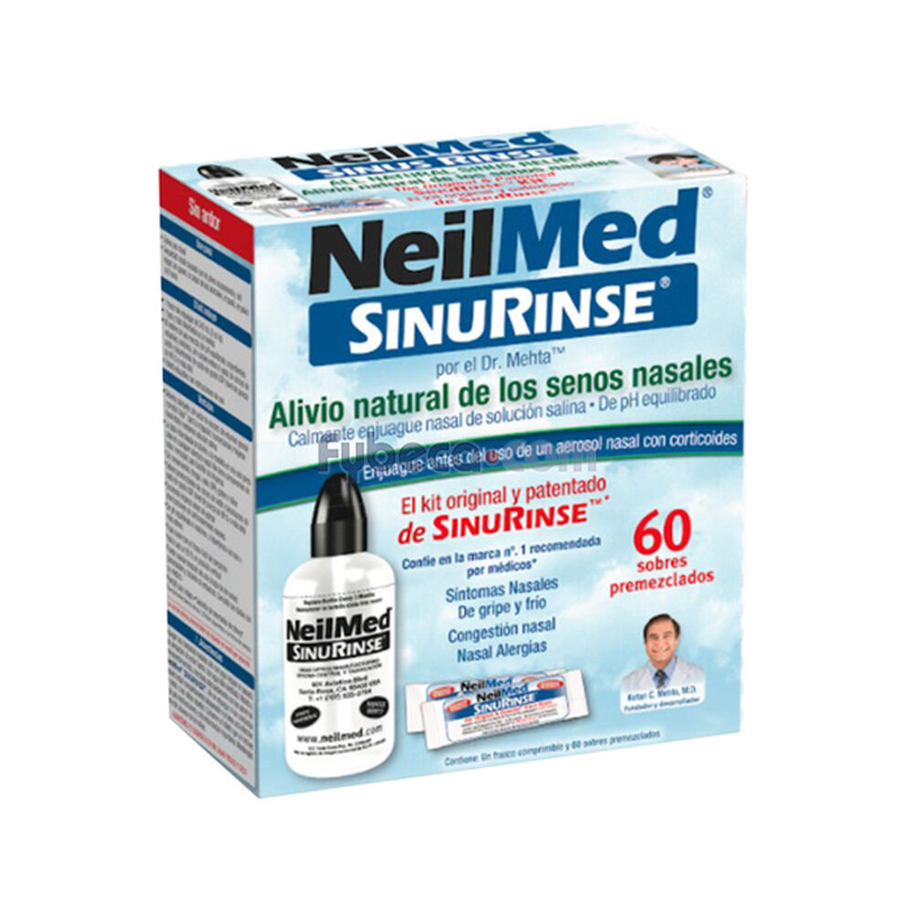 Sistema Lavado Nasal A Presión Sinusitis Adultos Niños 300ml