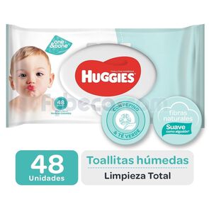 Pañitos-Húmedos-Huggies-Refrescantes-One-And-Done-48-Unidades-imagen