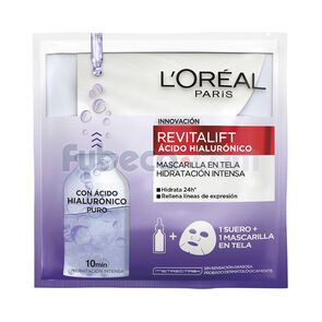 Suero-+-Mascarilla-De-Tela-L'Oreal-Paris-Revitalift-Ácido-Hialurónico-Paquete-imagen