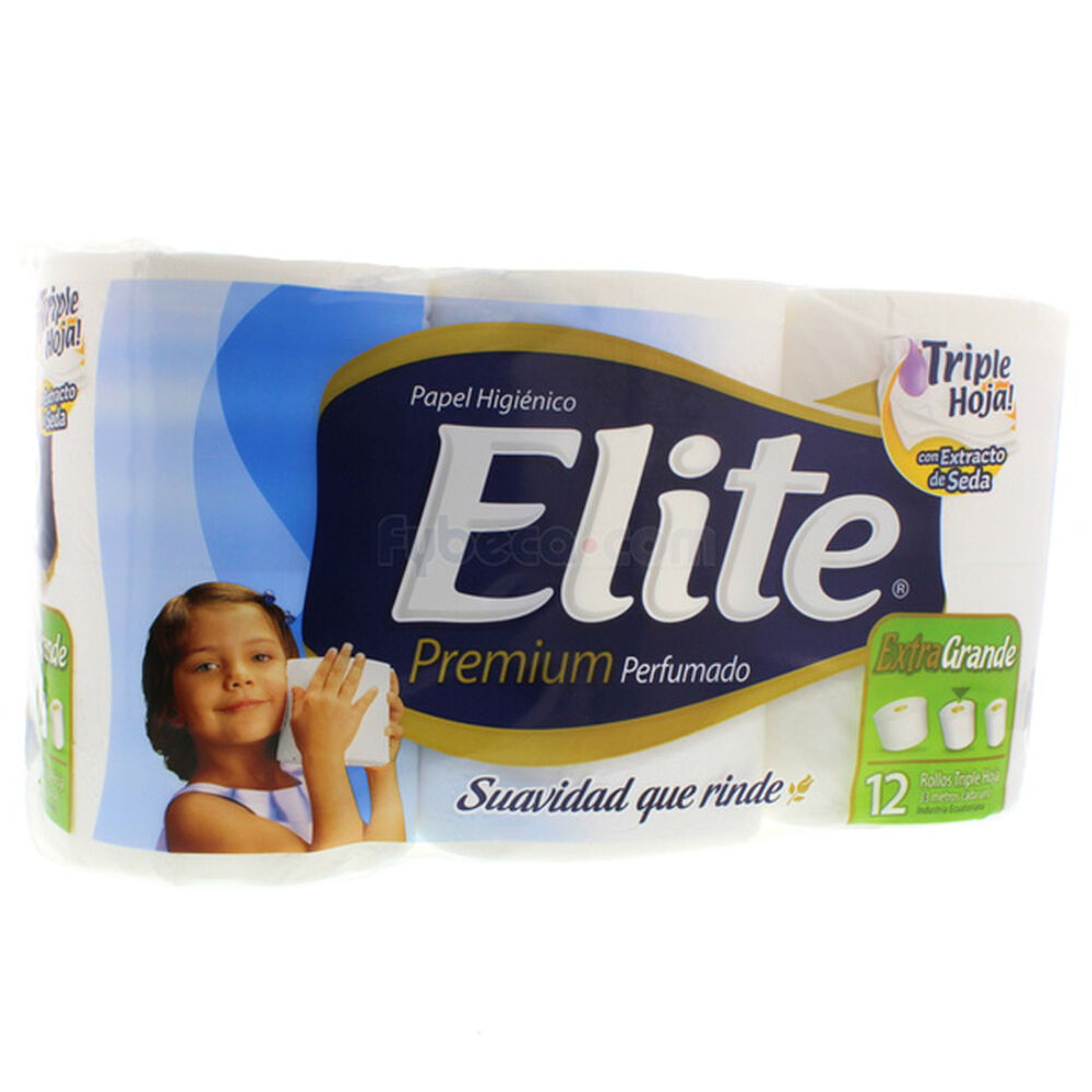 Papel-Higi&eacute;nico-Elite-Premium-Extra-Grande-12-Rollos-Paquete-imagen