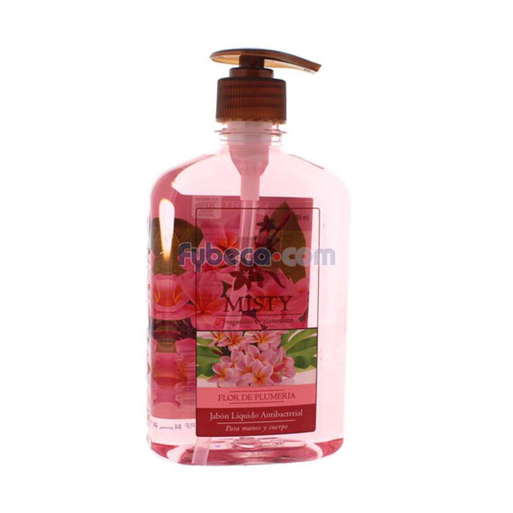 Jabón-Líquido-Misty-Flor-De-Plumeria-500-Ml-Frasco-imagen