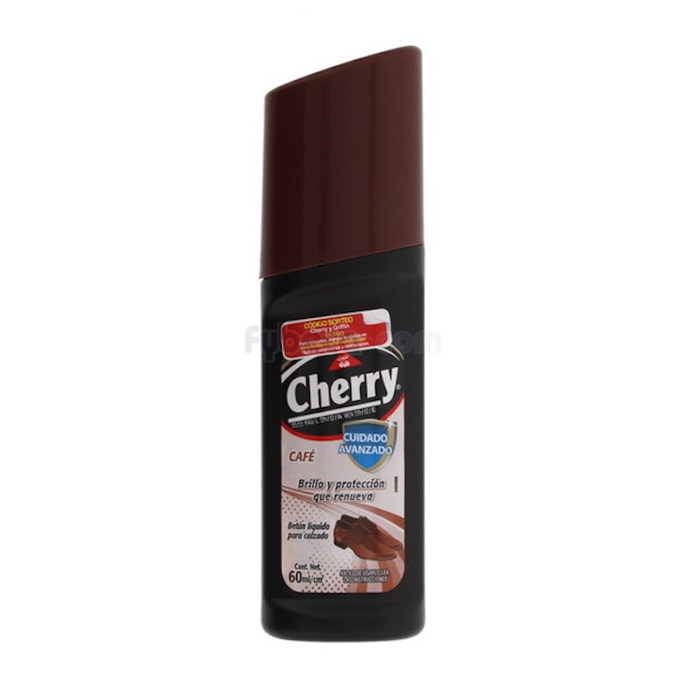 Betún-Líquido-Para-Zapatos-Cherry-Marrón-60-Ml-Frasco-imagen