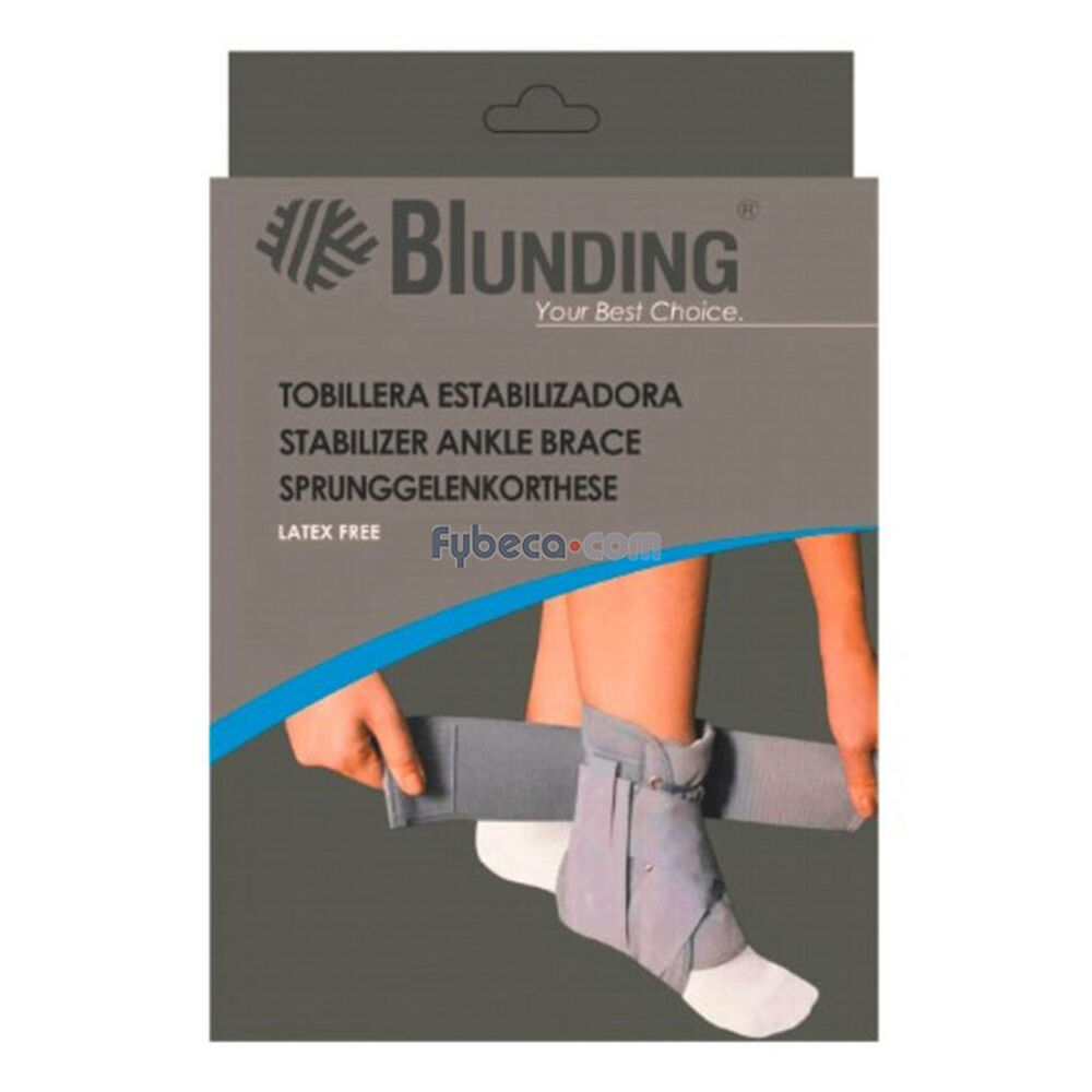 Tobillera Estabilizadora Blunding Talla Unidad | Fybeca