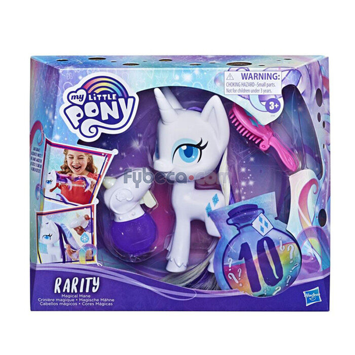 Juguete Hasbro My Little Pony Pelaje Magico Rarity Unidad Fybeca