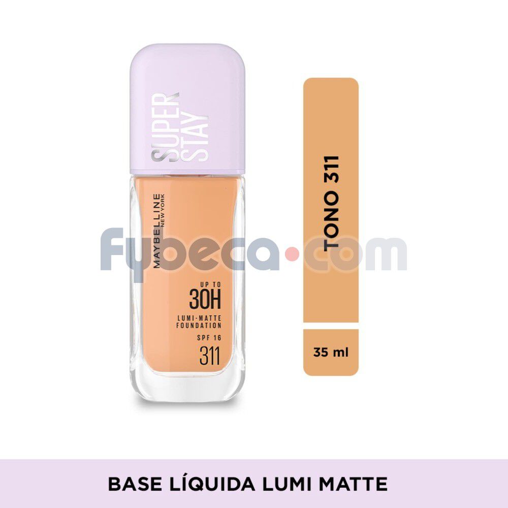 Base-l&iacute;quida-SuperStay-Lumi-Matte-Tono-311-imagen-1