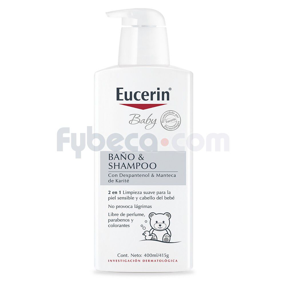 Shampoo Y Baño Eucerin Baby 400 Ml Frasco Fybeca