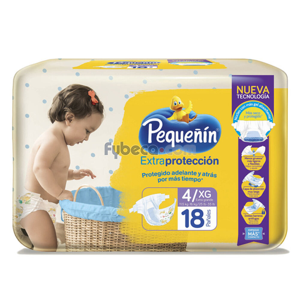 Pañales-Pequeñín-Extra-Protección-Xg-Paquete-imagen
