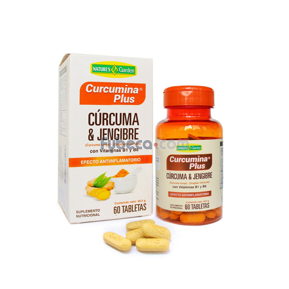 Suplemento-Nutricional-Cúrcuma-&-Jengibre-1-Tableta-Blíster-Unidad-imagen