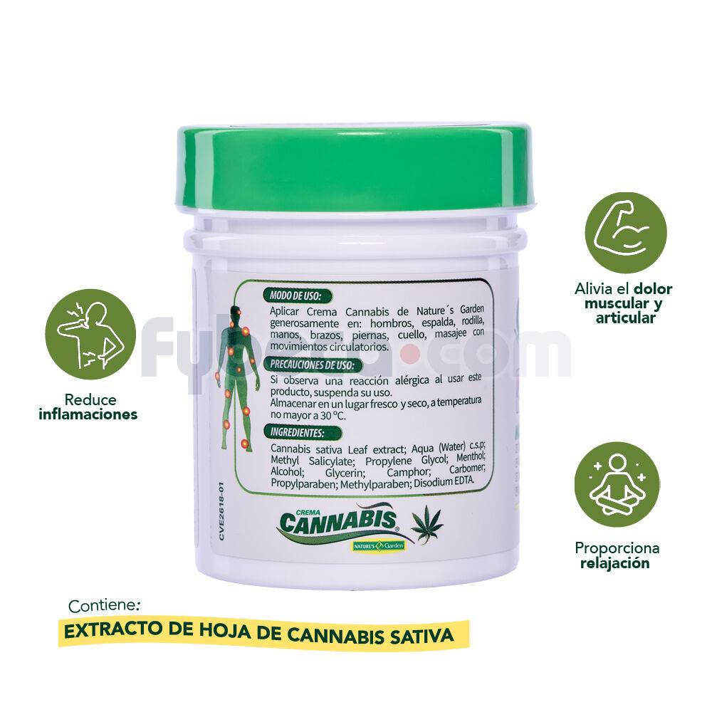 Crema-Cannabis-Nature´S-Garden-120-Gr-imagen-3