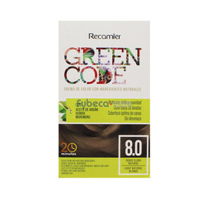 Crema-De-Color-Green-Code-Rubio-Claro-Natural-8.0-50-G-Caja-imagen